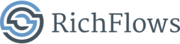 RichFlows site logo, website developer, web designer, IT company, web company, IT agency, IT firm